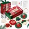 6PCS Christmas Punch Needle Coasters Kit,Easy DIY Punch Needle Embroidery Kit for Beginners Adults Kids Including Patterns, Tools, Yarns, Hoop, Instruction, Coaster Holder Art Craft Supplies